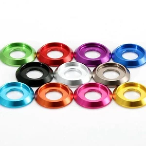 M2-M8 Anodized Aluminum Alloy Washers for Button Pan Head Bolt Gasket Colorful - Picture 1 of 20