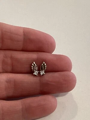 Pandora boucle d'oreille Pandora  argent  sterling 925. ailes. Foto 1 de 4