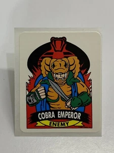 1986 Hasbro Milton Bradley G. I. Joe COBRA EMPEROR Sticker *FREE SHIPPING* - Picture 1 of 1
