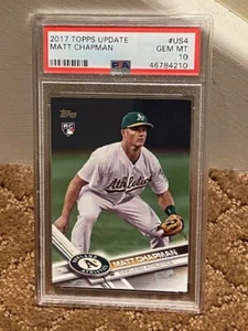 2017 Topps Update Matt Chapman Rookie RC PSA 10 #US4 Card NEW CASE - Picture 1 of 1