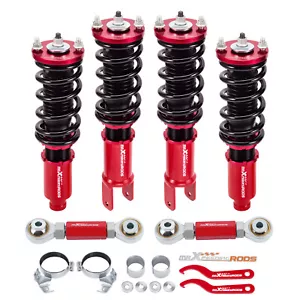 Complete Coilovers & Rear Toe Arm For Honda Civic 1996-2000 Adjustable Height - Picture 1 of 13