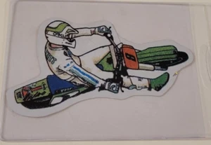 DIRT BIKE Motorcycle RIDER Vintage 1980's Prism VENDING MACHINE STICKER CARD NM - Picture 1 of 3