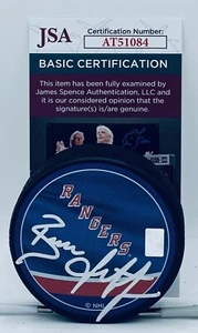 Brian Leetch signed New York Rangers Reverse Retro Puck autographed JSA - Picture 1 of 2