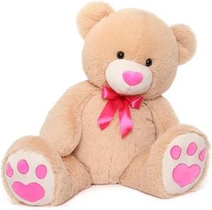Oso de peluche grande animal de peluche, oso de peluche gigante con amor rosa para novia niño - Imagen 1 de 9