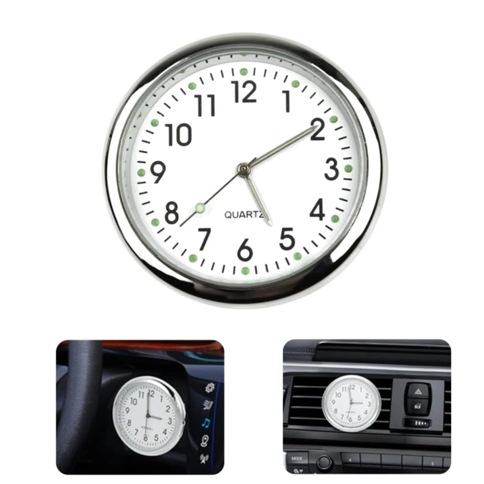 Elegante Mini-Auto-Uhr für Armaturenbrett – Stilvolle Zeitmessung im Fahrzeug - Bild 1 von 1