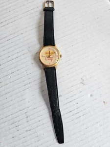 Vintage Midas Mufflers Brakes Analog Watch Leather Strap Stainless Steel Dial - Picture 1 of 6