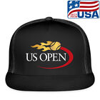 US Open Tennis Grand Slam Logo Adjustable Black Trucker Hat Size Adult