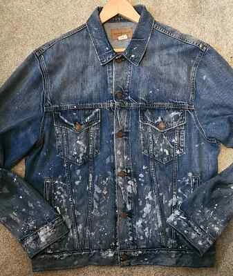 Ralph Lauren Polo джинсовой ткани поставки краска Aztec Sportsman Western Jean куртка XL - Изображение 1 из 4