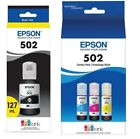 EPSON 502 EcoTank Black/Cyan/Magenta/Yellow Genuine Ink Bottle Exp. 2027