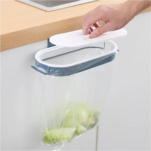 Set of 2 Trash Bag Holder Rack, Hanging Organizer Garbage Bag Holder, with Remov - Picture 1 of 8
