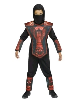 Disfraz de Ninja Rojo Completo Halloween Talla Mediana (8) Nuevo Foto 1 de 4