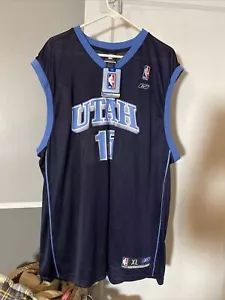 NEW NWT Men’s MATT HARPRING #15 UTAH JAZZ Sz XL NBA JERSEY REEBOK - Picture 1 of 6