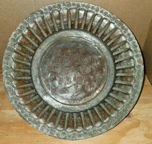 Vintage Copper Tray/dish With Ingraving On It - Picture 1 of 8