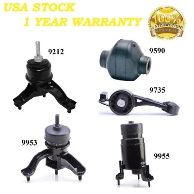 5 PCS FRONT MOTOR & TRANS MOUNT FIT 2011-2019 Toyota Highlander 3.5L Hybrid - Image 1 of 4