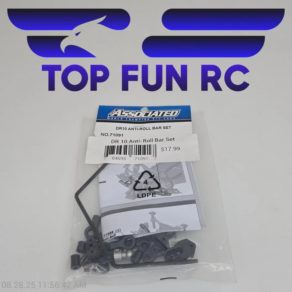 Team Associated 71091 DR10 Anti-Roll Bar Set - Image 1 of 1