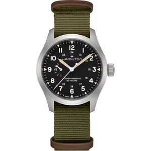 Hamilton Khaki Field Mechanical 40 mm Black Dial NATO Band Men's Watch H69509930 - Foto 1 di 6