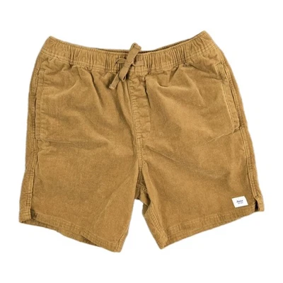 Pantalones Cortos Locales Katin Cord Para Hombre Talla Pequeña 28" Cintura Elástica 6" Entrepierna Marrón Claro Foto 1 de 4