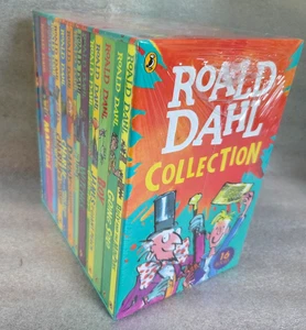 Roald Dahl Collection 16 Book Box Set - New, Sealed - Foto 1 di 4