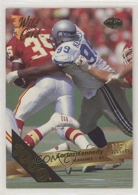 1993 Wild Card 1000 Stripe Cortez Kennedy #177 HOF - Image 1 of 2