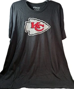 New FOCO Kansas City Chiefs Men's T-Shirt 3XL Black NFL Football Short Sleeve - Picture 1 of 4