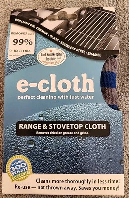 Paño de limpieza de estufa y estufa e-cloth 10618S 12,5" x 12,5" NUEVO Foto 1 de 4