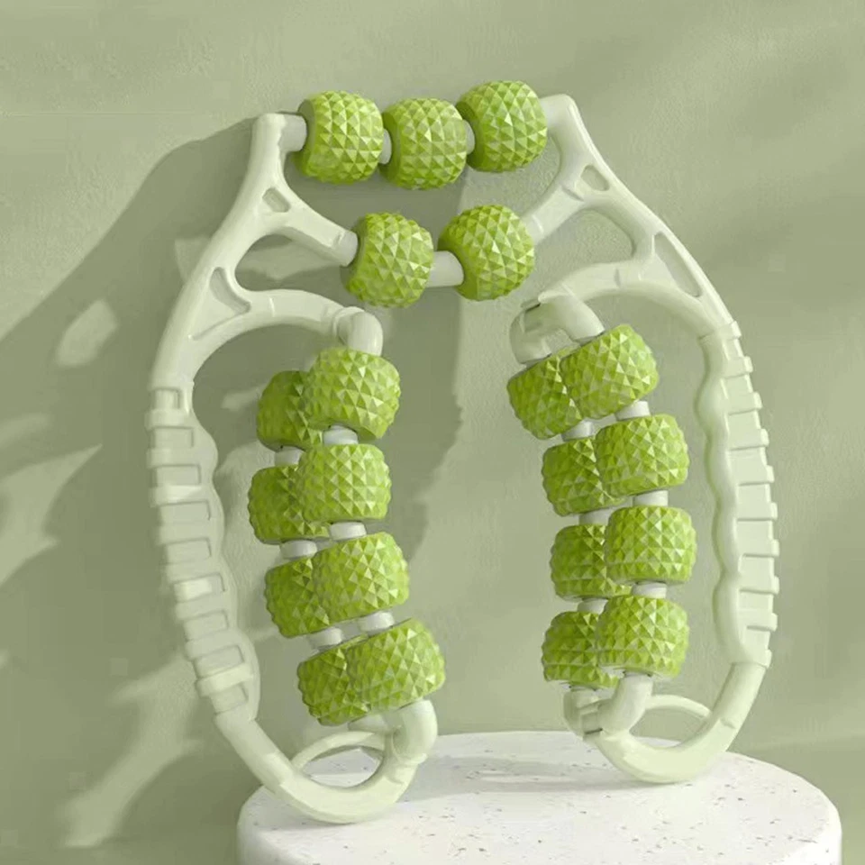 Rodillo de masaje rodillo muscular 21 ruedas portátil ejercicio versátil masaje de piernas Foto 1 de 1