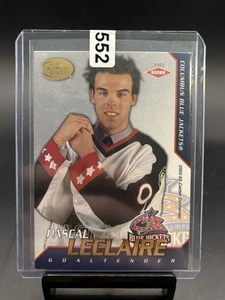 Pascal Leclaire Pacific Calder Numbered /825 Rookie Card 2002-2003 #111 Columbus - Picture 1 of 2