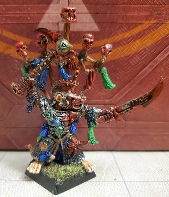 Warhammer Fantasy Classic Skaven Warlord Queek Head-Taker Citadel Metal - Image 1 of 2