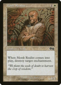4 Monk Realist 4x x4 - LP - Urza's Saga - SPARROW MAGIC de colección - Imagen 1 de 1