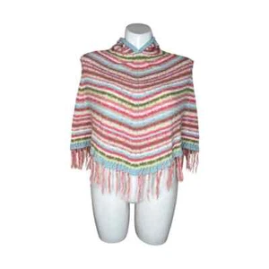 GAP Y2K Style Girls Knit Hooded Poncho Size XL - Picture 1 of 9