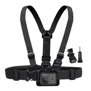 Adjustable Body Mount Chest Elastic Belt Shoulder Strap for GoPro DJI Cameras - Picture 1 of 8