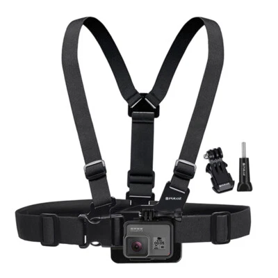 Adjustable Body Mount Chest Elastic Belt Shoulder Strap for GoPro DJI Cameras - Image 1 of 4