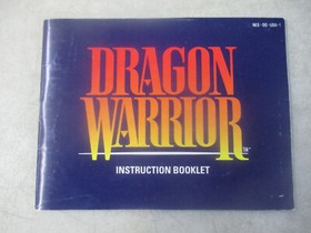 NINTENDO NES DRAGON WARRIOR ORIGINAL AUTHENTIC MANUAL