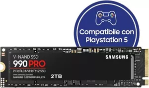 Samsung 990 PRO 2TB, PCIe 4.0 NVMe M.2 SSD Interno - MZ-V9P2T0BW - Foto 1 di 6
