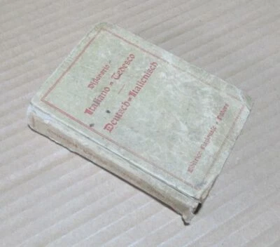 DIZIONARIO ITALIANO-TEDESCO DEUTSCH-ITALIENISCH Editrice Nazionale Padova  - Immagine 1 di 4