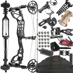 Dual-use Compound Bow Steel Ball Kit 20-70lb Adjustable Archery Bow Hunting R/LH - Picture 1 of 19