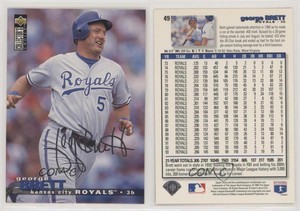 1995 Upper Deck Collector's Choice Silver Signature George Brett #49 HOF