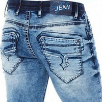 Jeans Cipo &amp; Baxx Nero Da Uomo E Da Donna