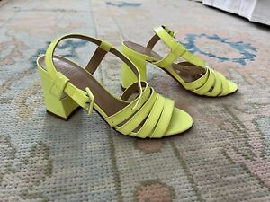 Maryam Nassir Zadeh Palma Yellow Patent Sandals Size 36