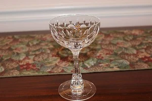 HAWKES Crystal Sierra Pattern Tall Sherbet Champagne Glass Goblet - 6" - Picture 1 of 1