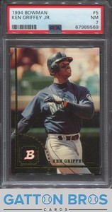 1994 Bowman Ken Griffey Jr. #5 PSA 7 NM