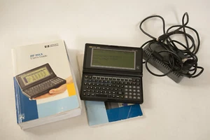 Hewlett Packard 95LX Handheld Pocket Computer &Manuals (O2L/JSF6) Adapter Cables - Picture 1 of 17