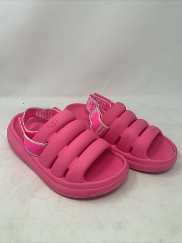 Sandali UGG donna SPORT YEAH slingback logo piscina slide taglia W6 Barbie rosa