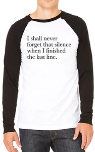 Camiseta de béisbol I Shall Never Forget That Silence Funny para hombre - Imagen 1 de 2