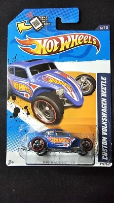HOT WHEELS HW RACING '12, CUSTOM VOLKSWAGEN BEETLE 176/247 🛞🏁(Backseat 🐣) - Image 1 of 4