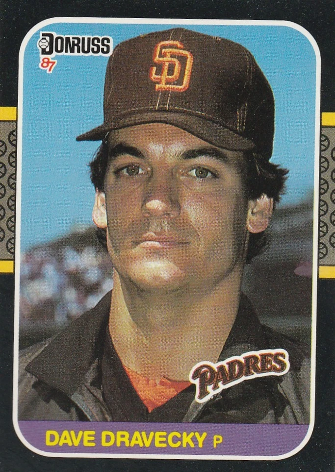 FREE SHIPPING-MINT-1987 (PADRES) Donruss #187 Dave Dravecky - Image 1 of 1