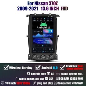 13.6" Tesla Style Car Radio Android GPS Navi Head Unit For Nissan 370Z 2009-2021