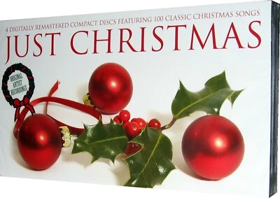 Traditional Christmas Music Collection 4 CDs 100 Classic Xmas Songs New Sealed - Image 1 of 2