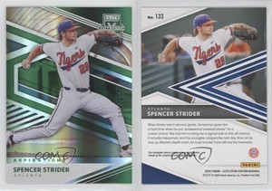 2020 Panini Elite Extra Edition Aspirations Green /499 Spencer Strider #133