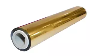 Veredlungsfolie Glanzfolie Gold 1 Rolle á 20m Transferfolie Heißprägefolie - Bild 1 von 5